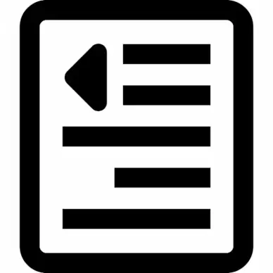 outdent sign button icon flat black white triangle lines outline