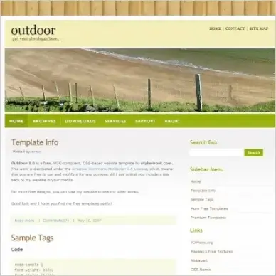 Outdoor 1.0 Template