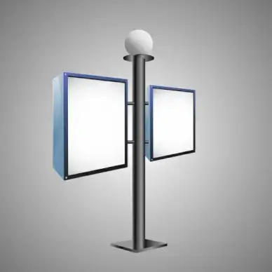 outdoor advertising panel street light style design