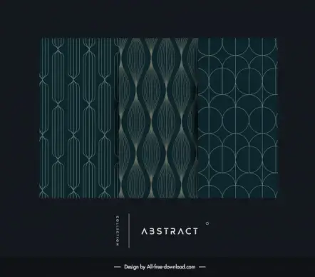  packaging  background templates collection dark flakt symmetric geometry