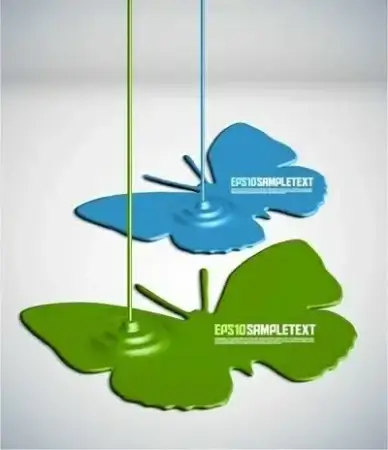 paint drip background template modern 3d motion sketch