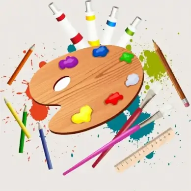 painting work drawing multicolored 3d grunge decor