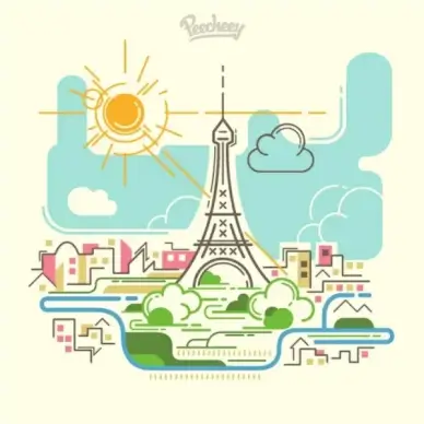 paris city skyline