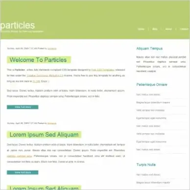 particles