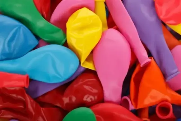 party balloons background