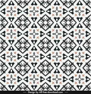 pattern template flat symmetrical repeating geometric shapes