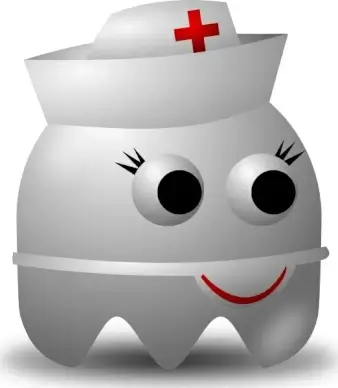 Pcman Game Baddie Nurse clip art
