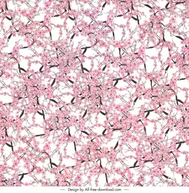 peach blossom pattern template elegant messy 