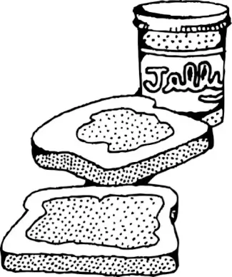 Peanut Butter And Jelly Sandwich clip art