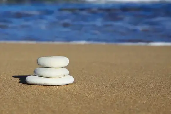 pebbles on beach