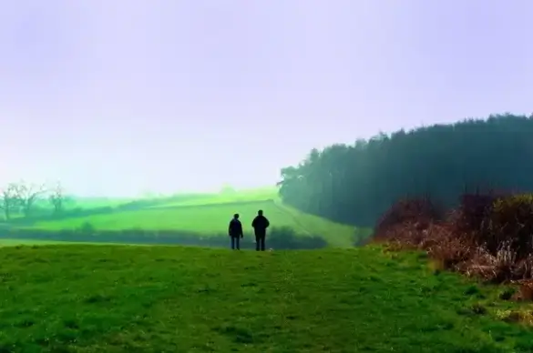 people and landscape