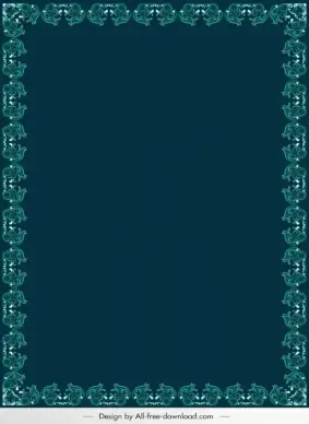 persian border template dark elegant symmetric design 