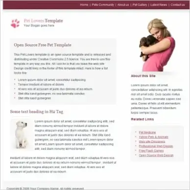 Pet Lovers Template