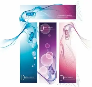 decorative background templates dynamic lines elegant modern design