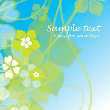 floral background template modern bright colored flat blurred