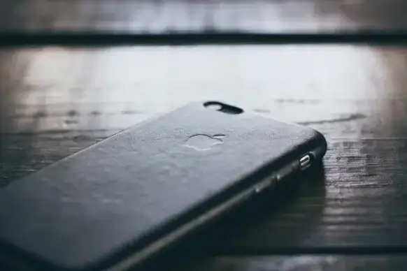 phone on table