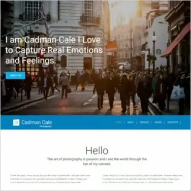photo portfolio template