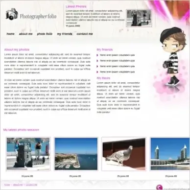 Photographer Folio Template