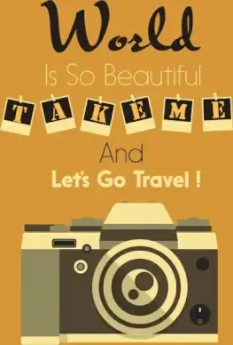 photography advertisement camera texts decor classical design