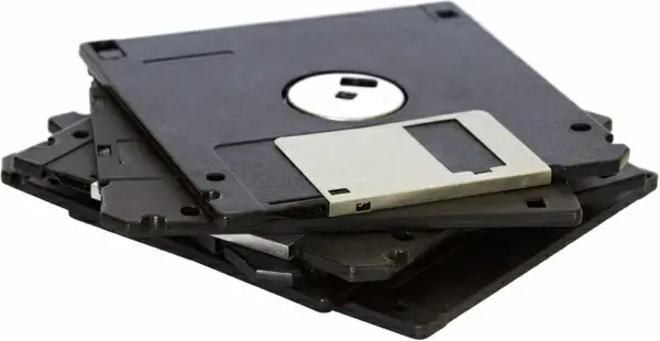 pile of floppy disks