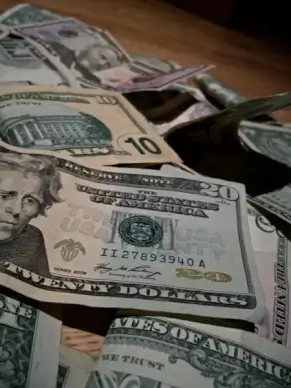 piles of money