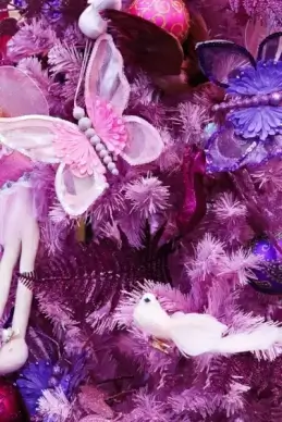 pink christmas decoration