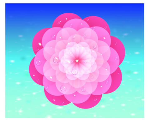 pink flower design element