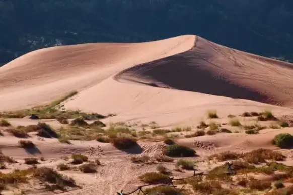 pink sand dunes utah usa