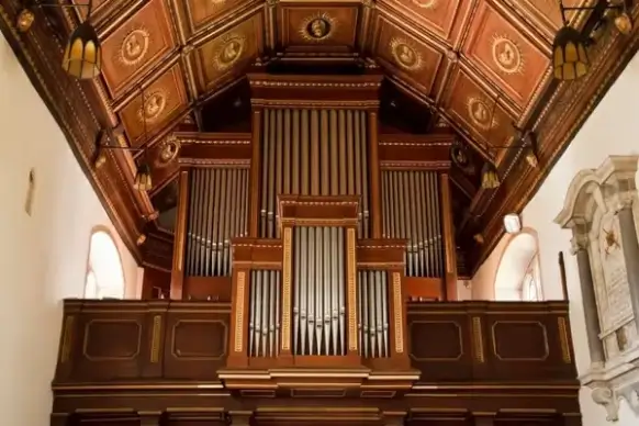 pipe organ in church