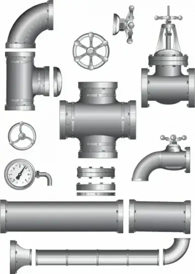 Pipeline Pipe. Vector Clipart