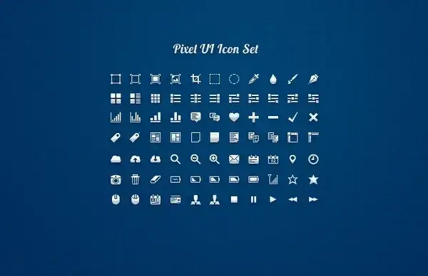 Pixel UI Icon Set