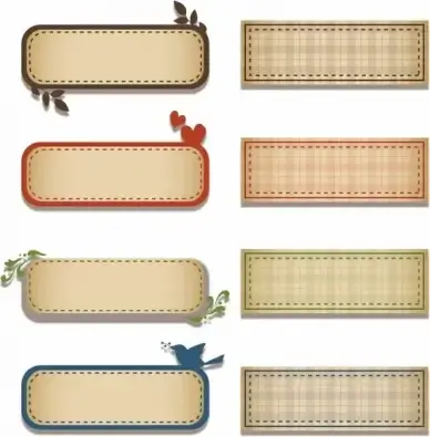 decorative badge templates elegant classic checkered plain decor
