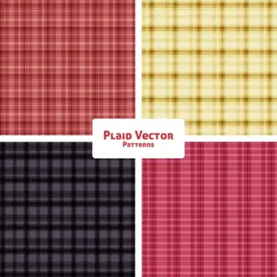 plaid fashion vector patterns