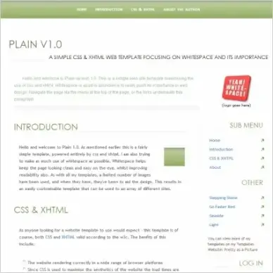 Plain 1.0 Template