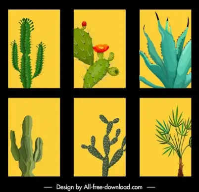 plants background templates needle leaves trees classic design