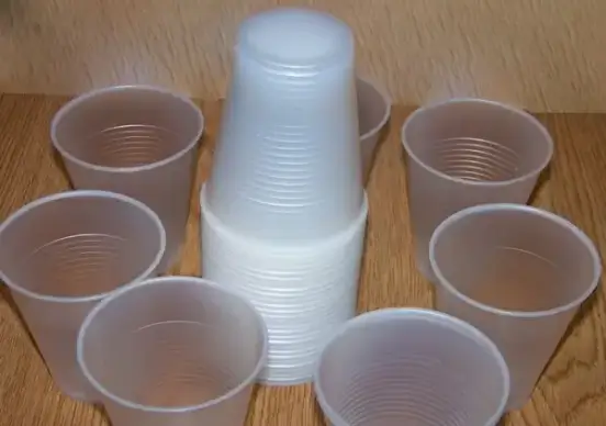 plastic cups