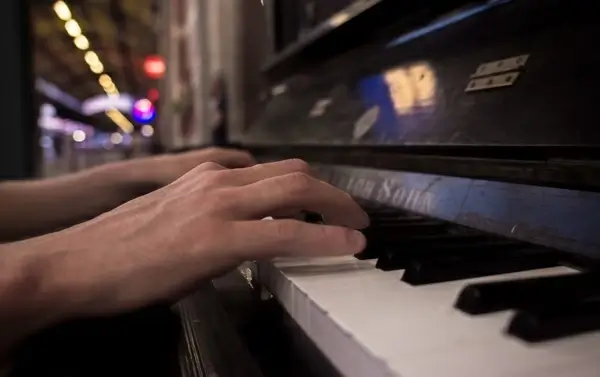 playing piano