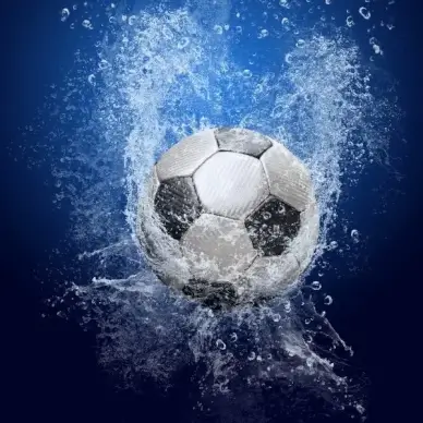 plunged into the water football and hd picture
