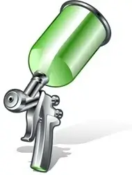 pneumatic spraying tool