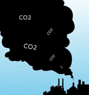 polluted environment banner black smoke plant silhouette ornament