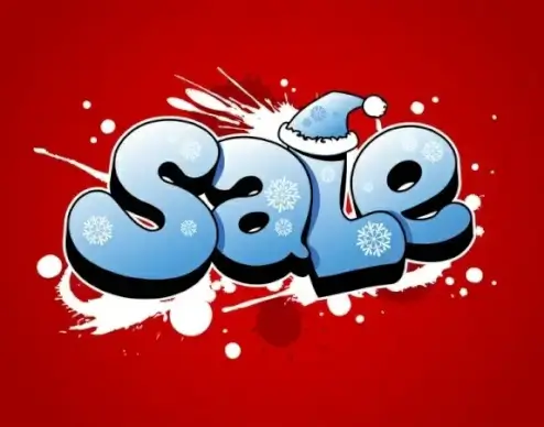pop christmas fonts 01 vector