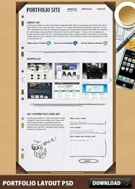 Portfolio Layout Free PSD
