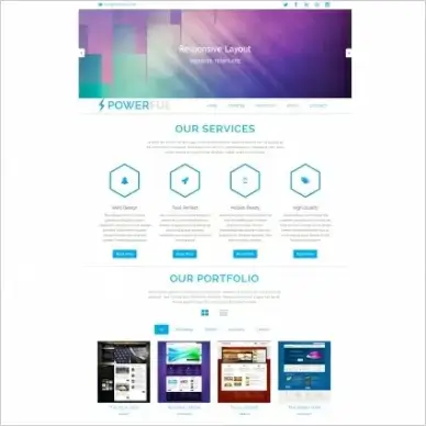 powerful bootstrap template