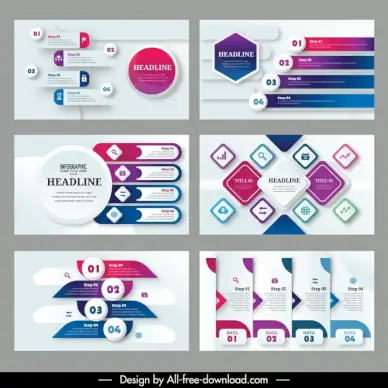 powerpoint infographics templates elegant geometric decor