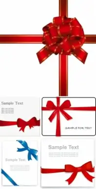 practical ribbon bow vector