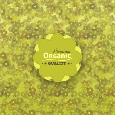 premium badge abstract flower background