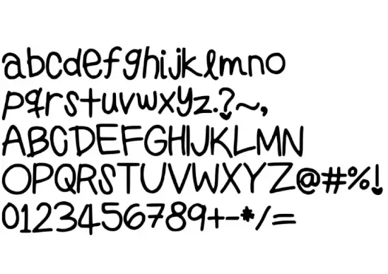 Preppy Girls Handwriting