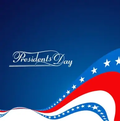 presidents day background united states stars illustration vector