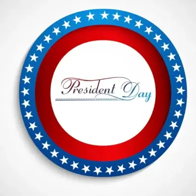 presidents day background united states stars illustration vector