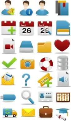Pretty office icon part 2 icons pack